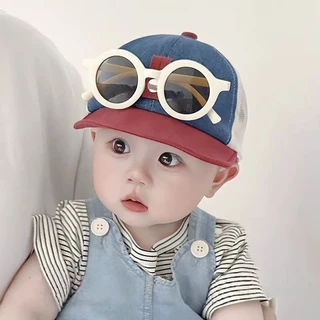 พร้อมส่ง☄️หมวกสำหรับเด็กที่สวมแว่นตา หมวกเบสบอลเด็กฤดูใบไม้ผลิ น่ารักมาก ระบายอากาศ ชาย/หญิงใส่ได้