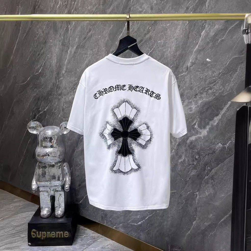 【Chrome Hearts】Chrome Hearts，印有十字标志，短袖印花。