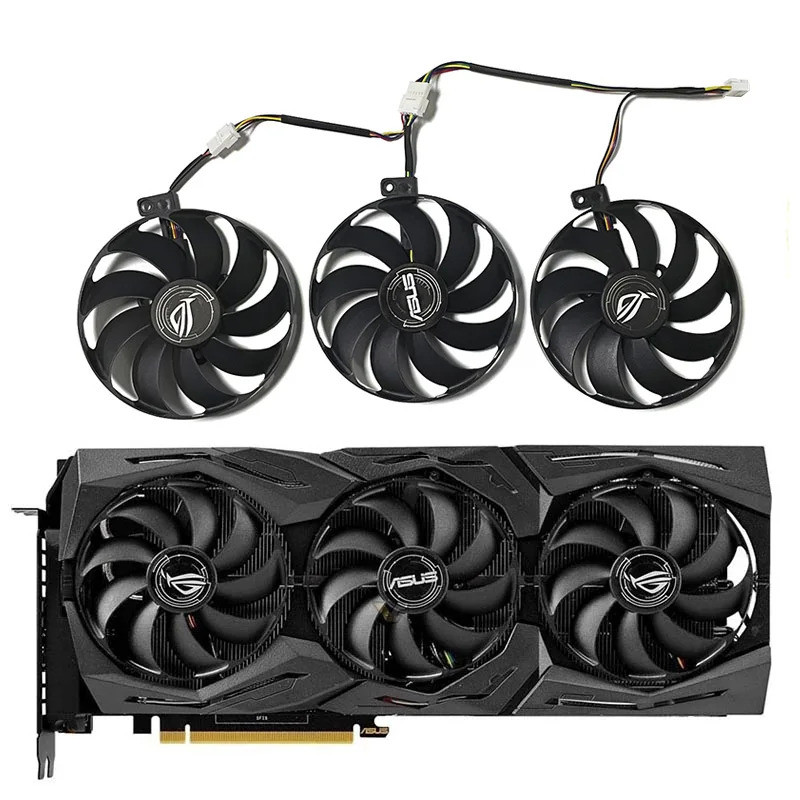 HL PLD09210S12H T129215SU 7 Pin GPU Card Cooler พัดลมสําหรับ ASUS Rog Strix-Geforce RTX 2070 2080 Su
