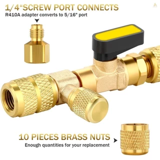 เครื่องมือถอดแกนวาล์วเครื่องปรับอากาศรถยนต์ SAE 1/4 นิ้ว 5/16 นิ้ว สําหรับ HVAC R22 R410A