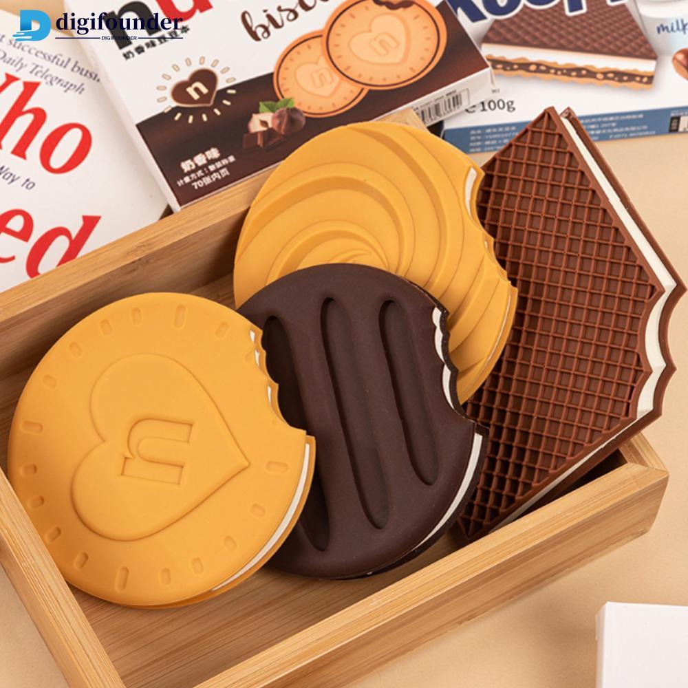 DIGIFOUNDER Strawberry Chocolate Biscuits Scented Mini Notepad Notebook Pocket Book Memo Pad School 