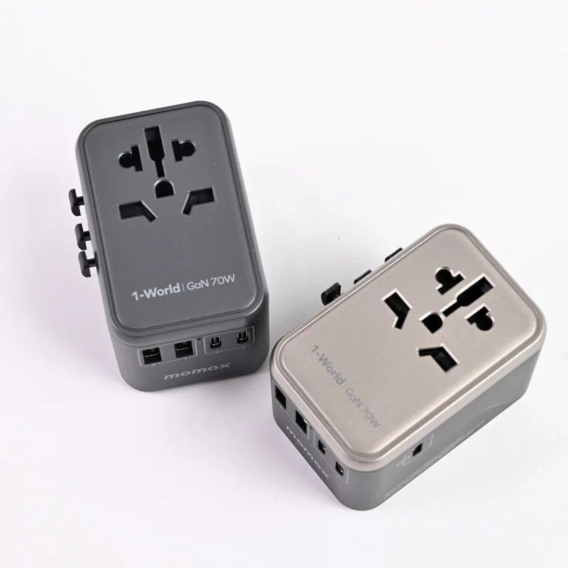 MOMAX MOMAX Universal 70W Gallium Nitride Charger แบบพกพาขนาดเล็กหกพอร์ตชาร์จเดียวกัน 3C+2Ao