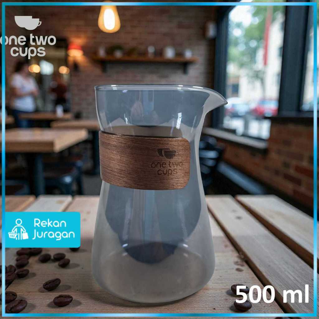 One Two Cups Coffee Pot Coffee Server เหยือกหยดเท 500ml - L1