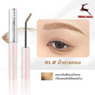 NOVO มาสคาร่าคิ้ว หัวแปรงเล็กพิเศษ สีน้ำตาล กันเหงื่อ กันน้ำ ไม่เป็นก้อน สีติดทน 3 เฉดสี เข้ากับสีผมทุกโทน