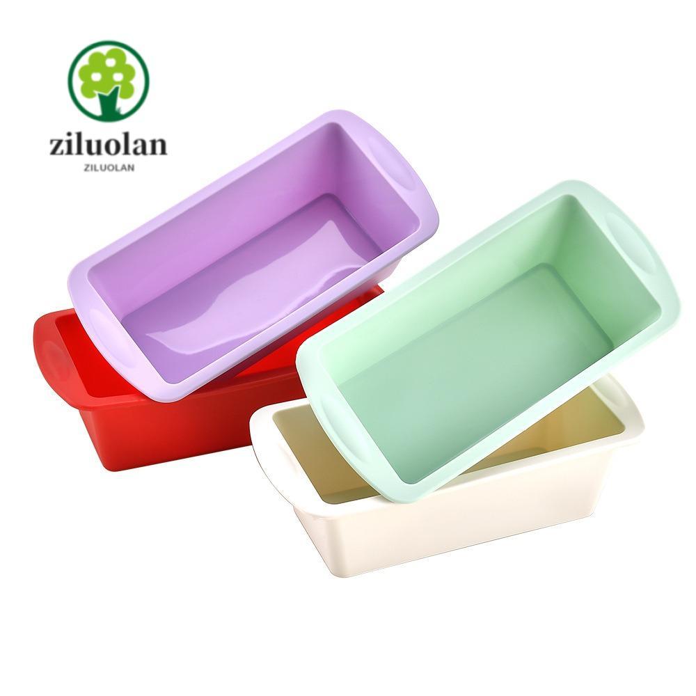 Ziluolan แม่พิมพ์ซิลิโคน,ในครัวเรือน Loaf Pan Candy Toast Mould, Bakeware DIY Non-Stick สี่เหลี่ยมผืนผ้าเบเกอรี่เครื่องมืออุปกรณ์ครัว