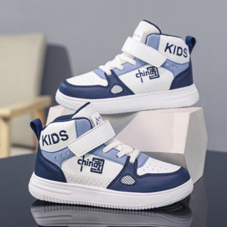 รองเท้าผ้าใบเด็กผู้ชาย แบบใหม่สำหรับฤดูใบไม้ร่วงและฤดูหนาว ส…