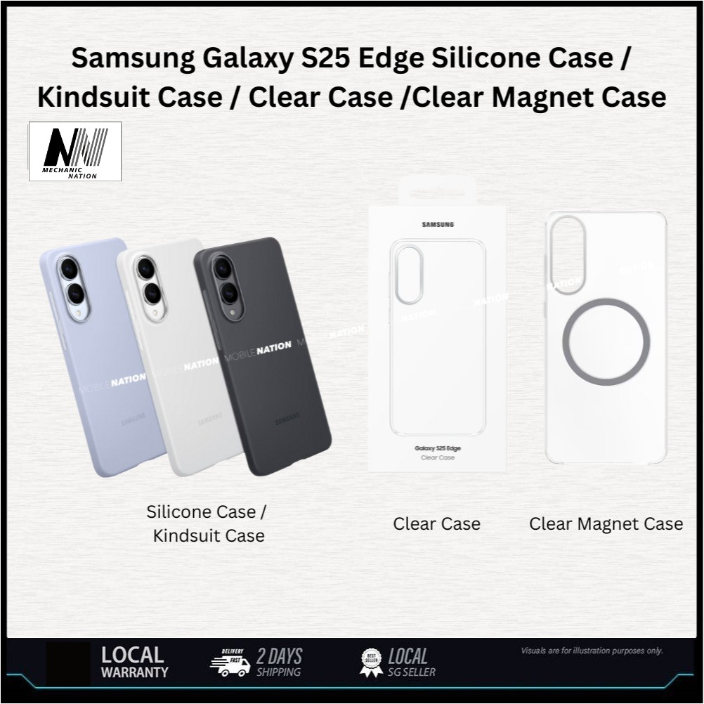 เคสซิลิโคน Samsung Galaxy S25 Edge / เคส Kindsuit / เคสใส /เคสแม่เหล็กใส S25 Edge Case