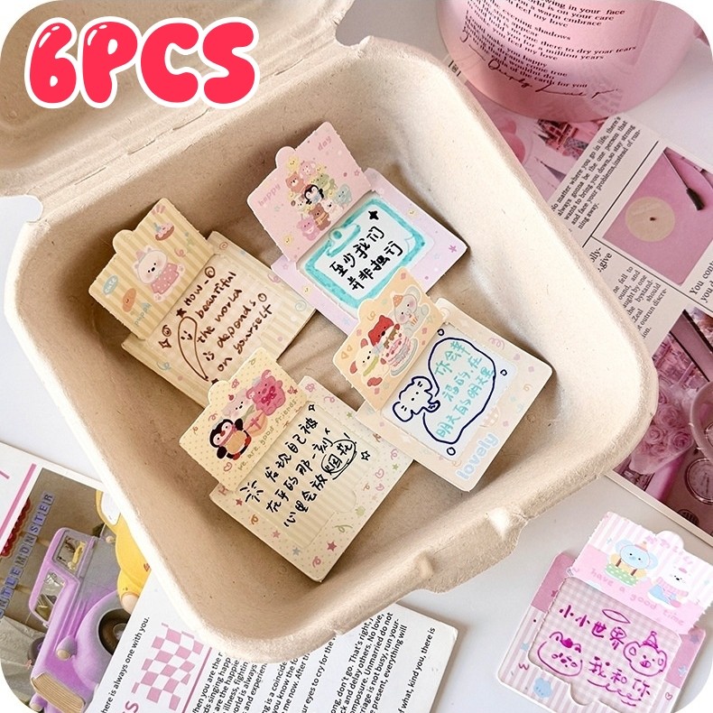 6 ชิ้น/แพ็ค Handmade Scratch การ์ดนักเรียนรางวัลจุดสนุก Interactive Lottery ของขวัญ