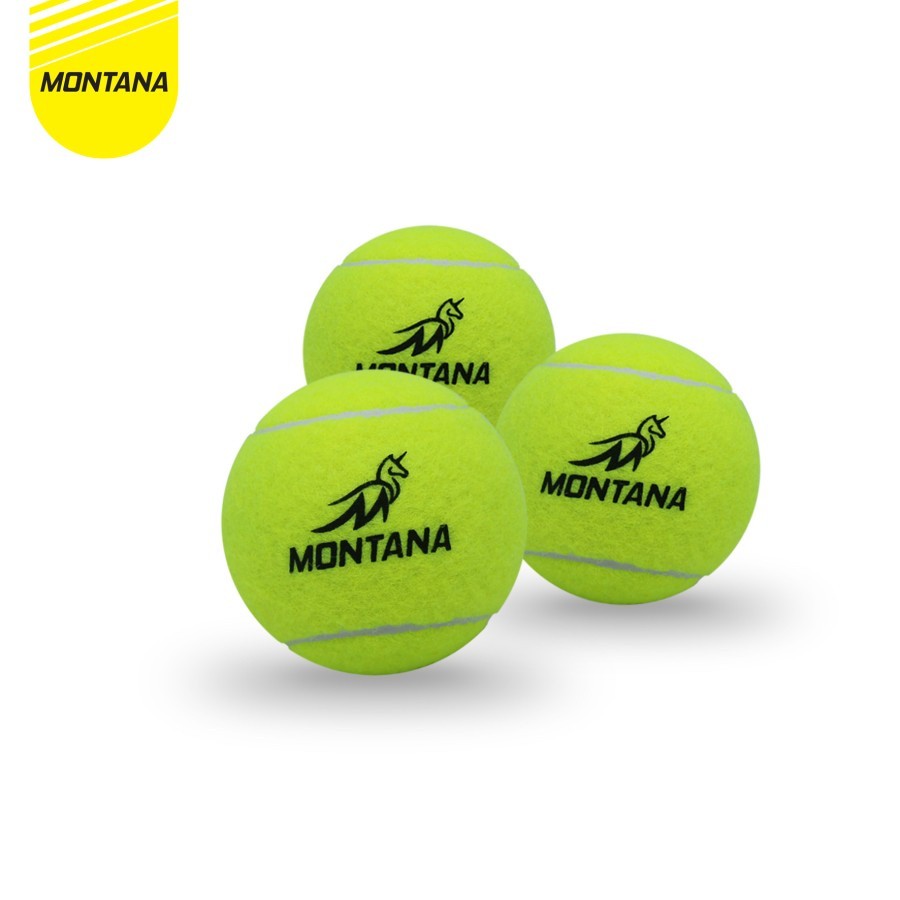 Montana Tennis Ball Tennis Ball Padel Ball บรรจุ 3 ลูกเบสบอล