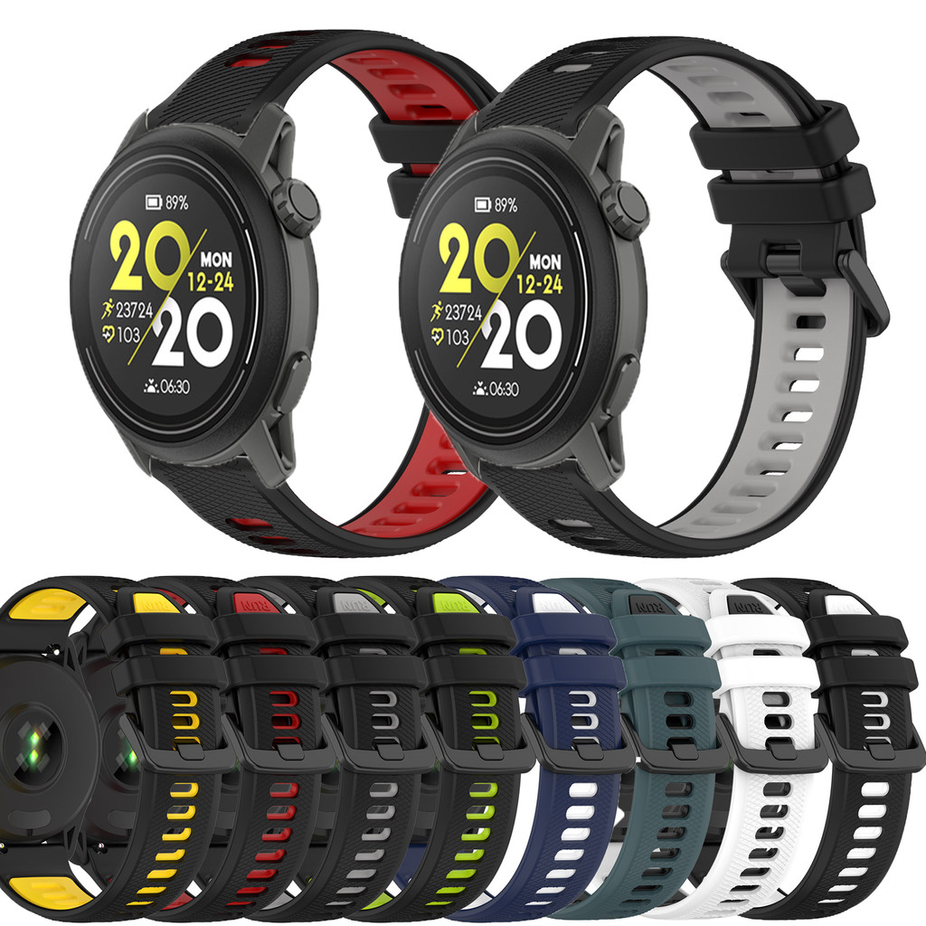 สายรัดซิลิโคนอ่อนนุ่มสําหรับ COROS PACE 2 3 4/APEX 2 Pro/ Pro/APEX/APEX4/42 มม.46 มม./VERSIX การจับคู่สี WristBand สร้อยข้อมือกีฬา Band