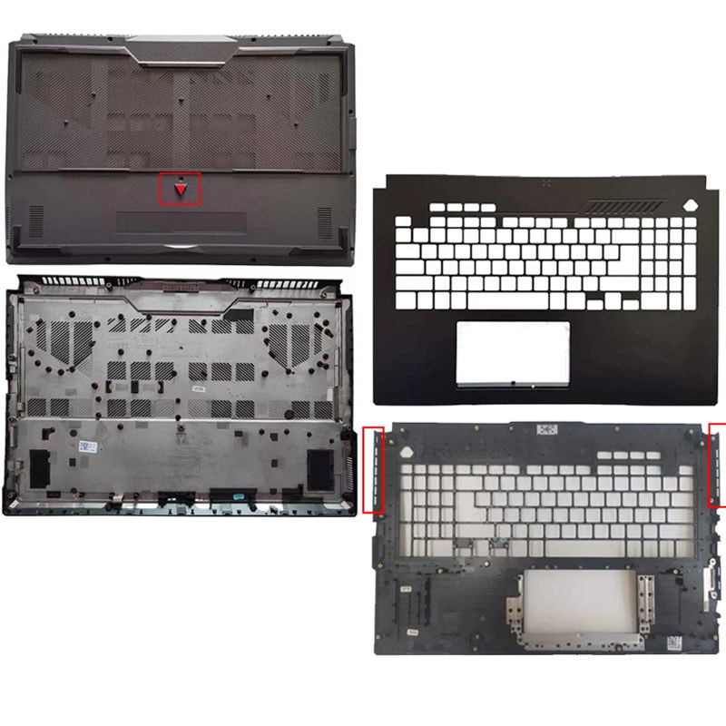ใหม่สําหรับ ASUS TUF F17 FX707 FX707ZM FA707 FX707Z แล็ปท็อปปกหลัง LCD/กรอบด้านหน้า/Palm Pad/ด้านล่า