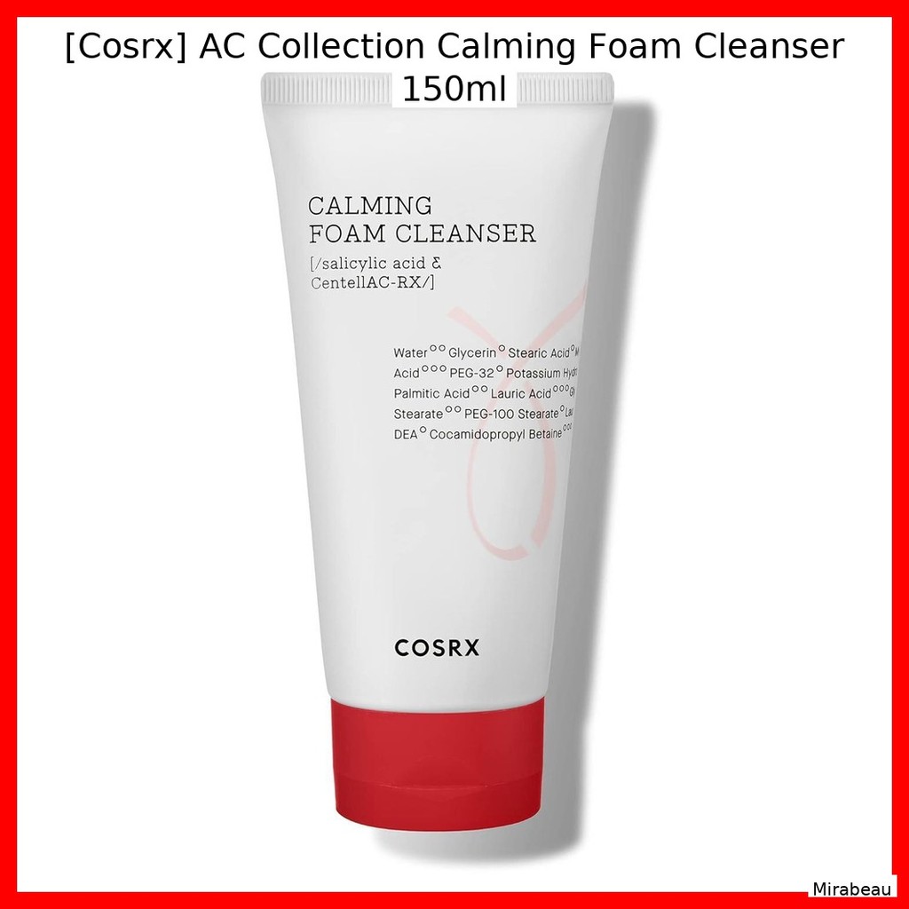 [Cosrx] AC Collection Calming Foam Cleanser 150ml / อ่อนโยน ผ่อนคลาย โดย Seoul Beauty Picks