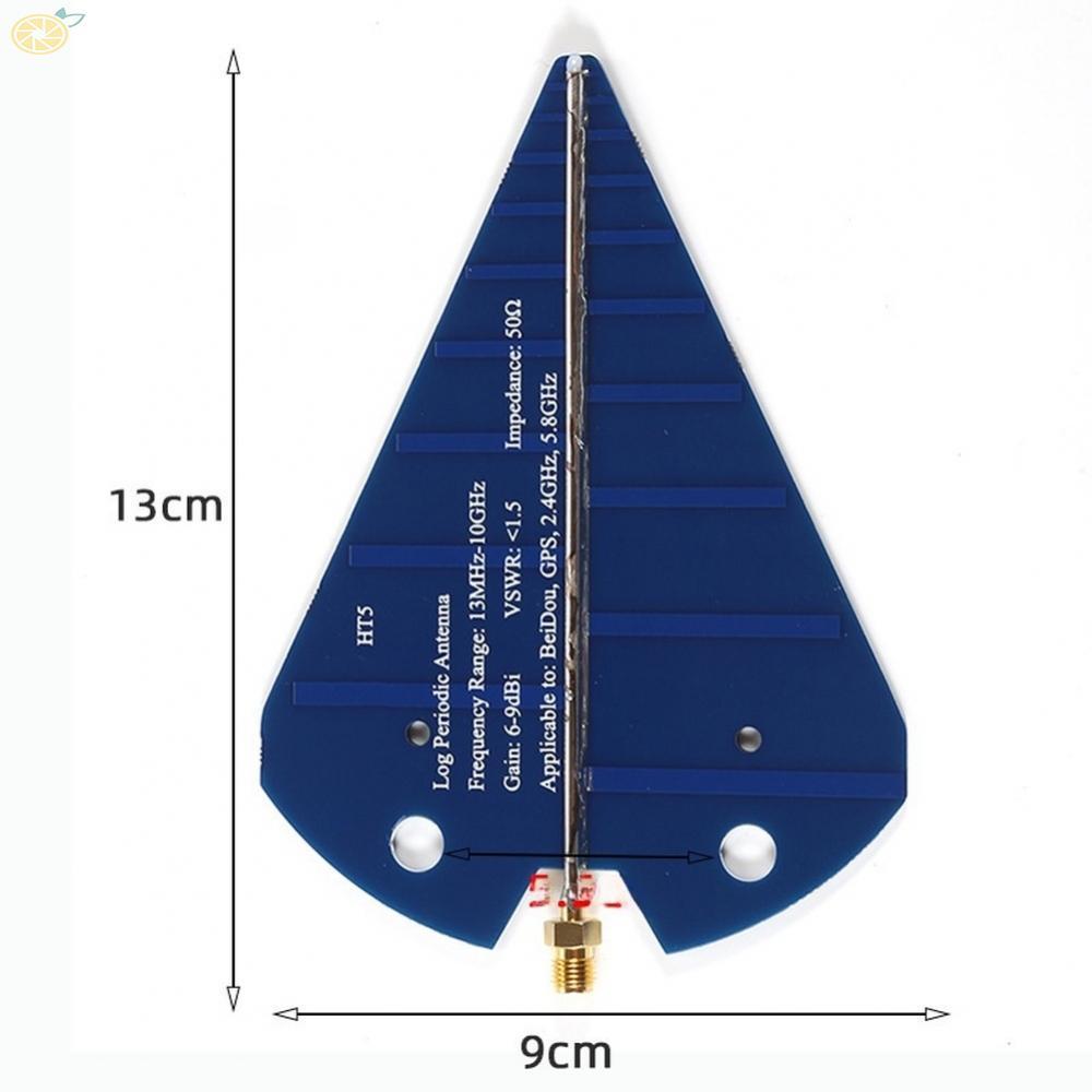 Professional HT5 Wideband Antenna 1.3-10GHz 6-9dBi Gain สําหรับอุปกรณ์ทดสอบ RF