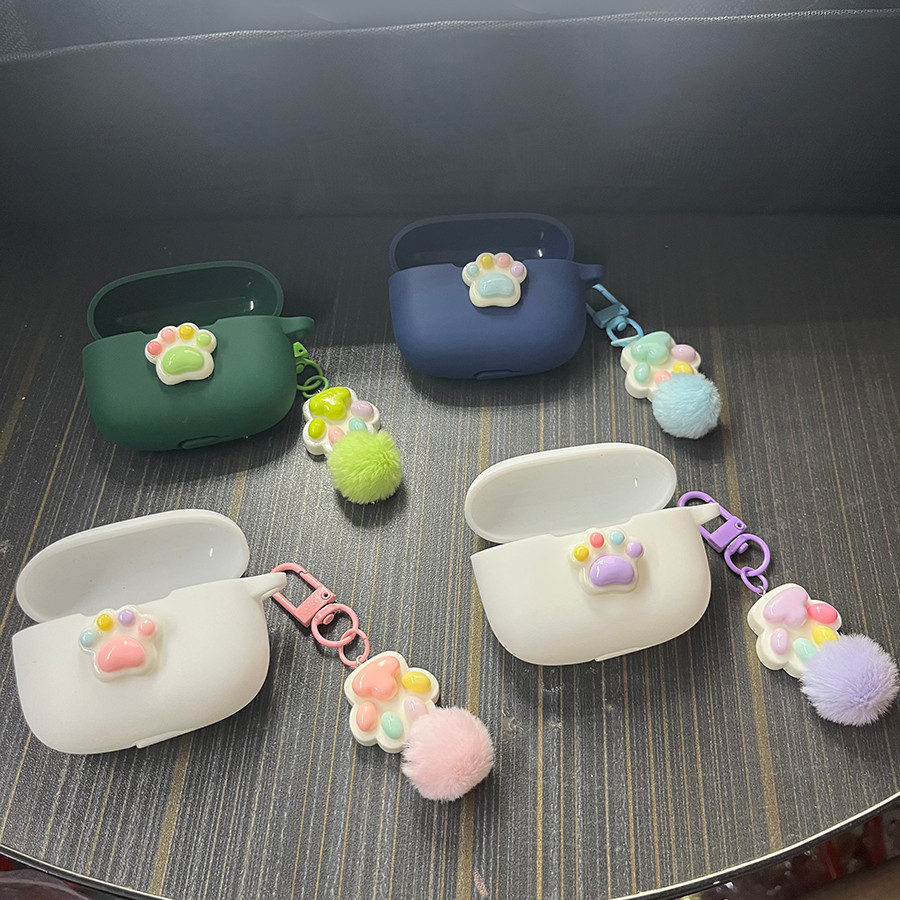 การ์ตูนสําหรับ EarFun Air 2NC/Air Mini 2/คลิปพร้อมkeychian เคสซิลิโคนสําหรับ Earfun Air Mini 2 ฝาครอ