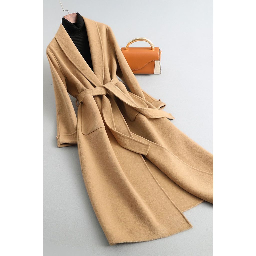 2026 แฟชั่น 2026 Kemanqiu 100% เสื้อขนสัตว์ Slim-fit Slimmer ดู High-end แฟชั่นสองด้านเสื้อขนสัตว์คว