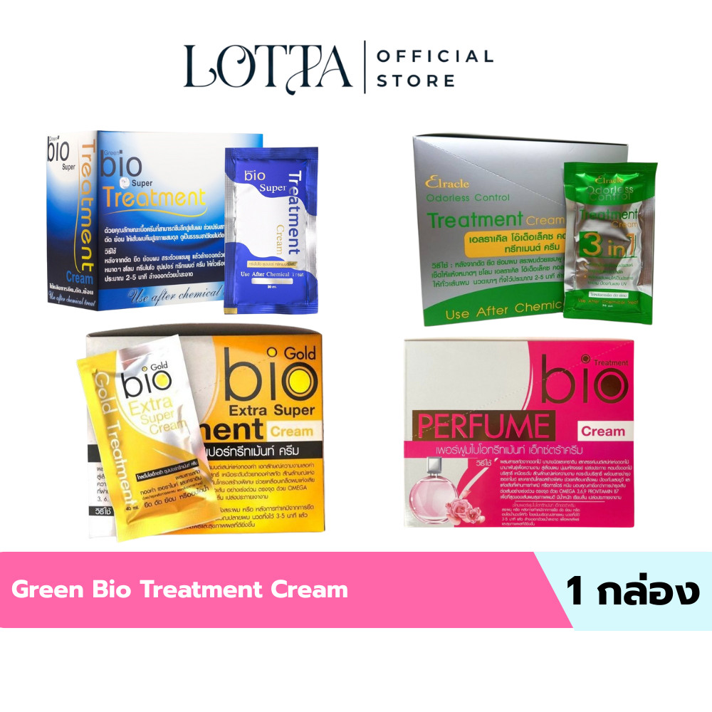 (กล่องx24ซอง) Green Bio Treatment Cream ทรีทเม้นท์ บำรุงผม