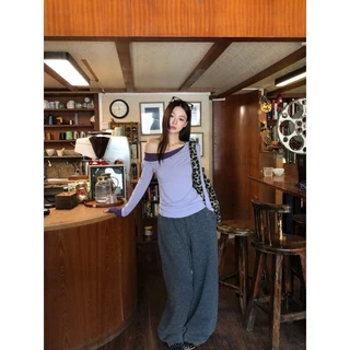 LUNA~Xเวอร์ชั่นเกาหลี แขนยาว เสื้อเชิ้ต รุ่นใหม่ สไตล์แฟชั่น