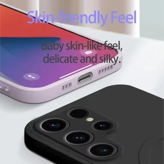 เคสซิลิโคนเหลวสำหรับ For Samsung A57 A37 A27 A17 A07 A56 A36 A26 A06 A05S A55 A24 A73 S26 S24 Ultra S23 FE เคสกันกระแทก
