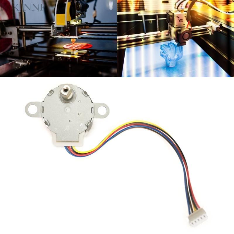 KIKIN 5 สาย 5V 12V Stepper มอเตอร์ 24BYJ48-394B Reduction Stepper มอเตอร์ประสิทธิภาพ Stepper มอเตอร์