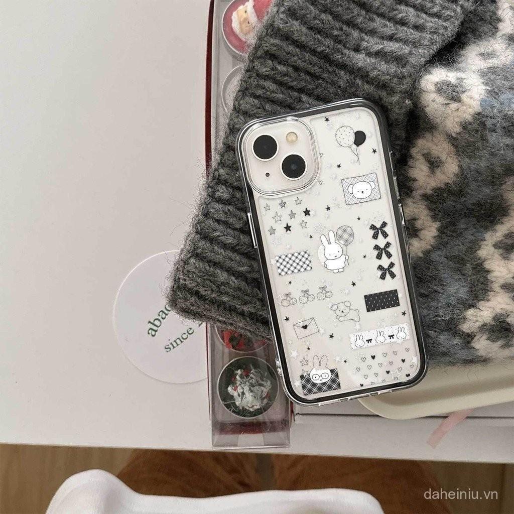 Miffy กระต่ายเคสโทรศัพท์สไตล์InsสําหรับiPhone 11 16 14 15 13 12 16PRO 12PRO 16PROMAX 12PROMAX 7PLUS/