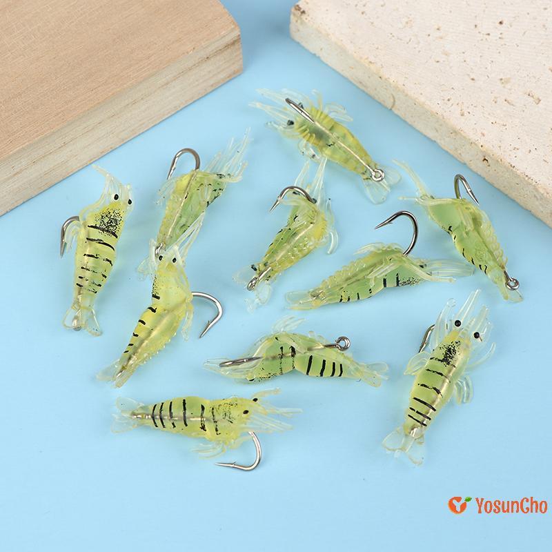 YosunChoker] 510/20 ชิ้น Goture สําหรับน้ําเค็มน้ําจืดชุดเหยื่อเรืองแสงพร้อมตะขอและลูกปัดใหม่