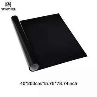 [SONONIA] ฟิล์มพื้นหลังตู้ปลาสําหรับหน้าต่าง PVC สีดํา Privacy Cling สําหรับห้องนั่งเล่น
