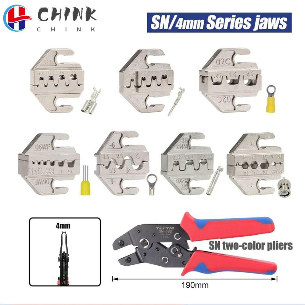 CHINK SN CRIMPING คีม Jaw, SN-2546B 02C กว้าง 4 มม. CRIMPING คีมขากรรไกร, 06WF 2549 03H โลหะผสม 48B 