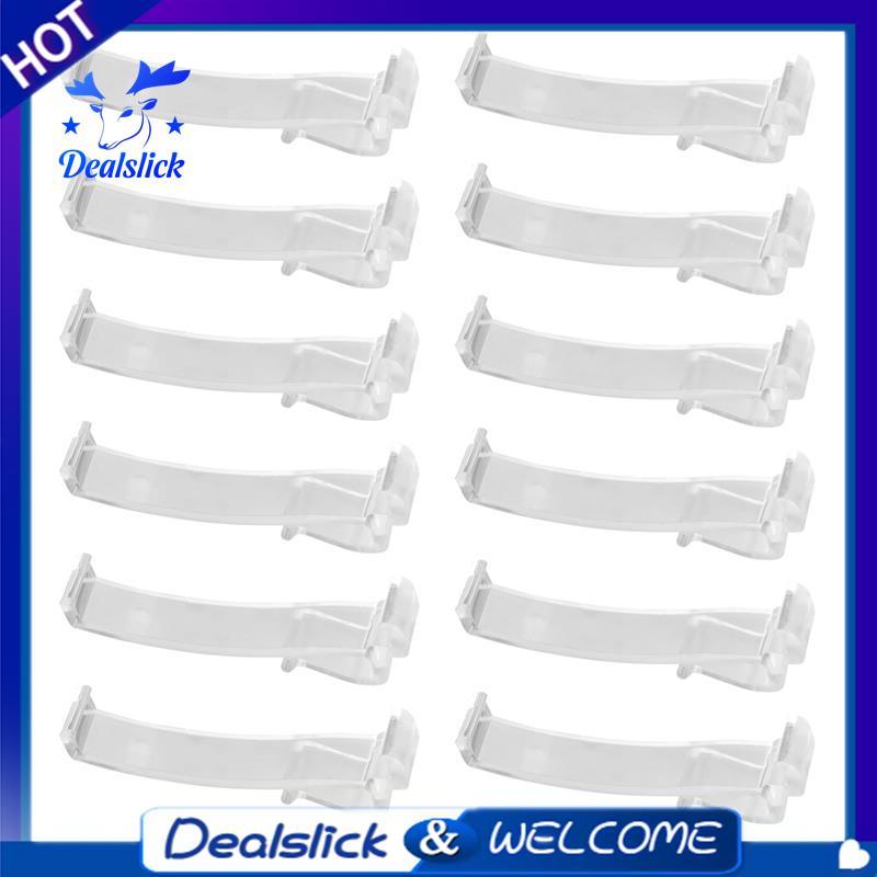 2.5 นิ้ว Valance คลิปหน้าต่างคลิปตาบอดพลาสติกใส Valance Retainer Holder ซ่อน Valance Clip(12 ชิ้น)