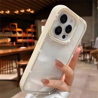 เคสโทรศัพท์ประดับเพชรหรูหรา For iPhone 17 16 Pro Max Bling กรณี ไอโฟน15 14 11 13 12 Pro Max 17 Air ฝาครอบกันกระแทก