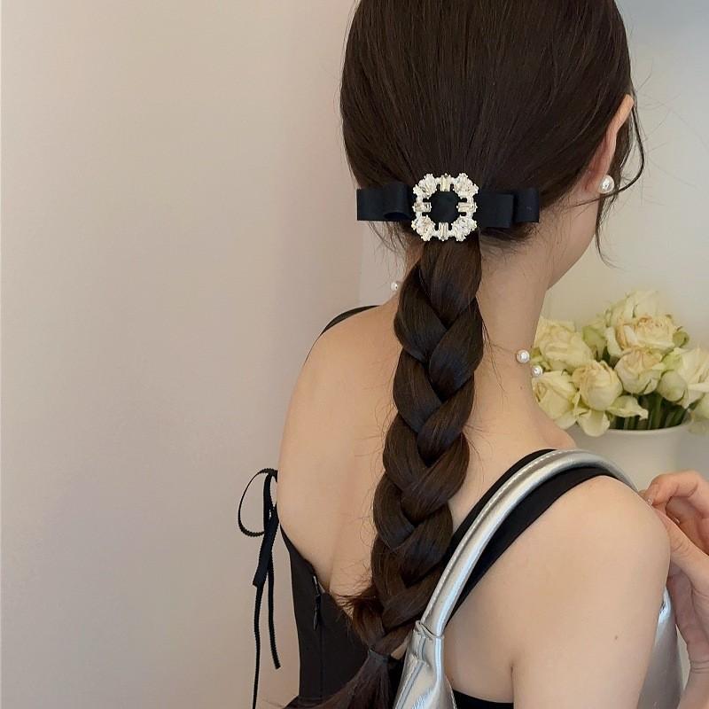 ยางรัดผมแฟชั่น korea ยางรัดผม ประดับคริสตัล ทำด้วยมือ จัดส่งจากประเทศไทย - รูปที่ 3