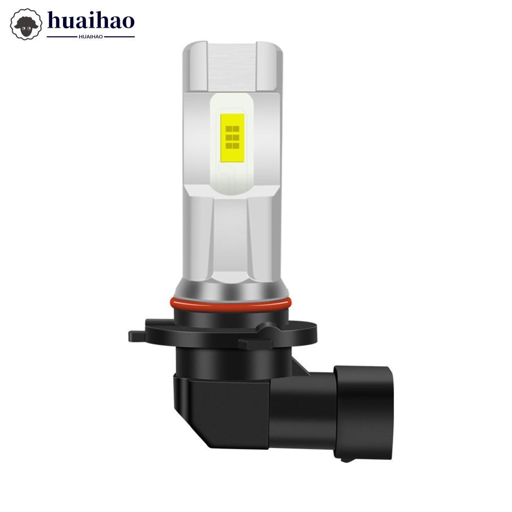 HUAIHAO 1PC 80W ไฟหน้ารถ H1 H3 H4 H7 H8/H11 9005 9006 H16 หลอดไฟ LED หลอดไฟ 1800LM CSP LED ชิปหมอก 6
