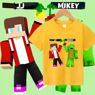 [COD]Candy kids Jj & Mikey Maizen Minecraft เสื้อเกมส์ Cod+K5 hot New เสื้อผ้าเด็ก เสื้อยืด เสื้อแขนสั้น สไตล์ลำลอง คอก