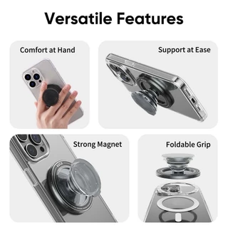 ROCK Boogie Magnetic Phone Holder /ที่วางด้ามจับโทรศัพท์มือถือแบบพับ /แรงแม่เหล็กสูง /ใช้ได้กับโทรศัพท์มือถือทุกยี่ห้อ