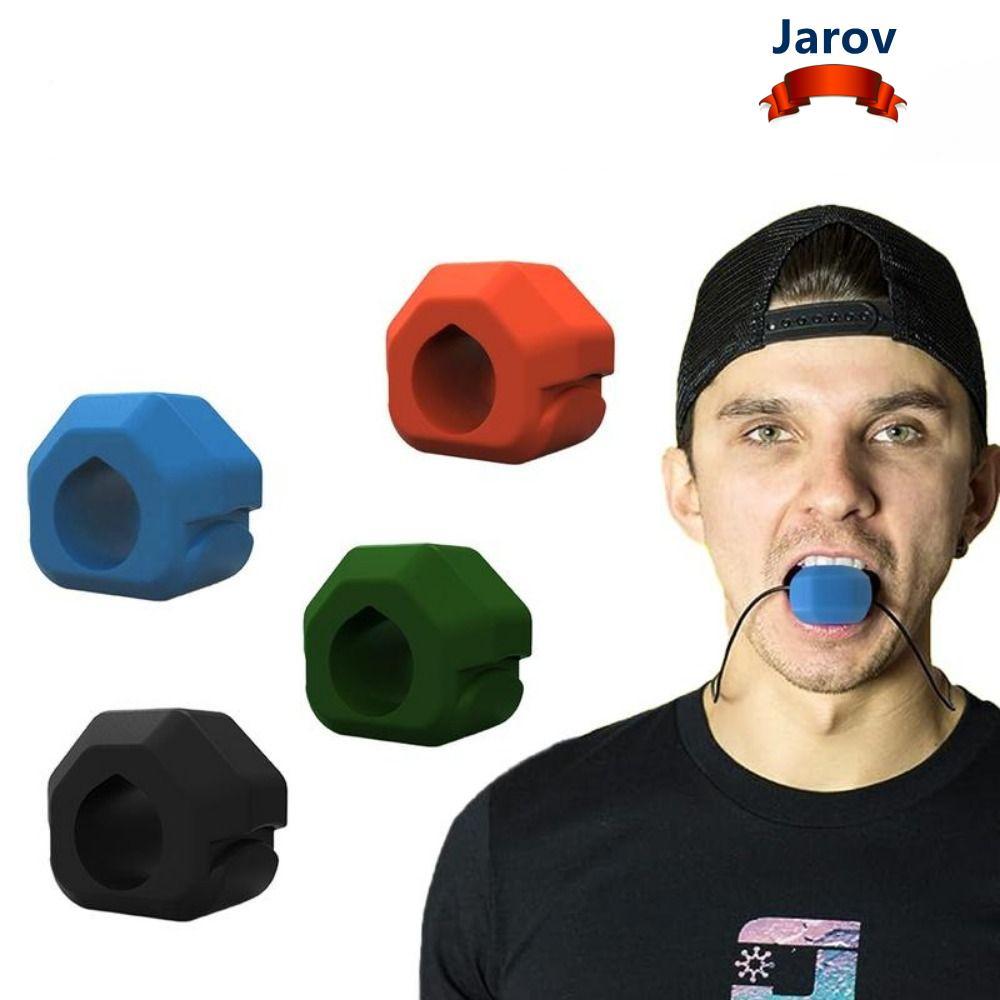 JAROV Jawline Exerciser, Gum เม็ด Anti-stress Jaw Trainer, Exerciser Shaper ซิลิโคน BPA ฟรีลูกบอลออก