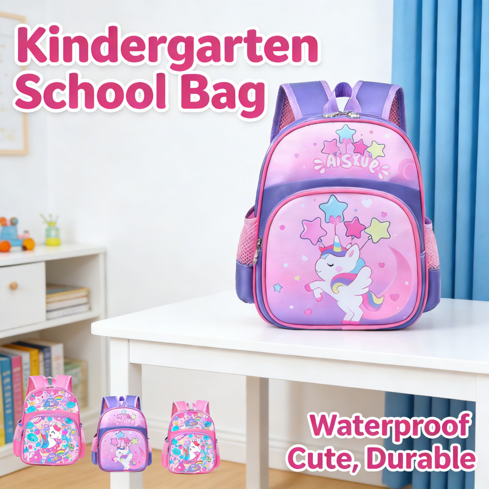 Bagpack Bagpack Beg Cartoon Girls โรงเรียนอนุบาล ยูนิคอร์นเด็ก กันน้ํา