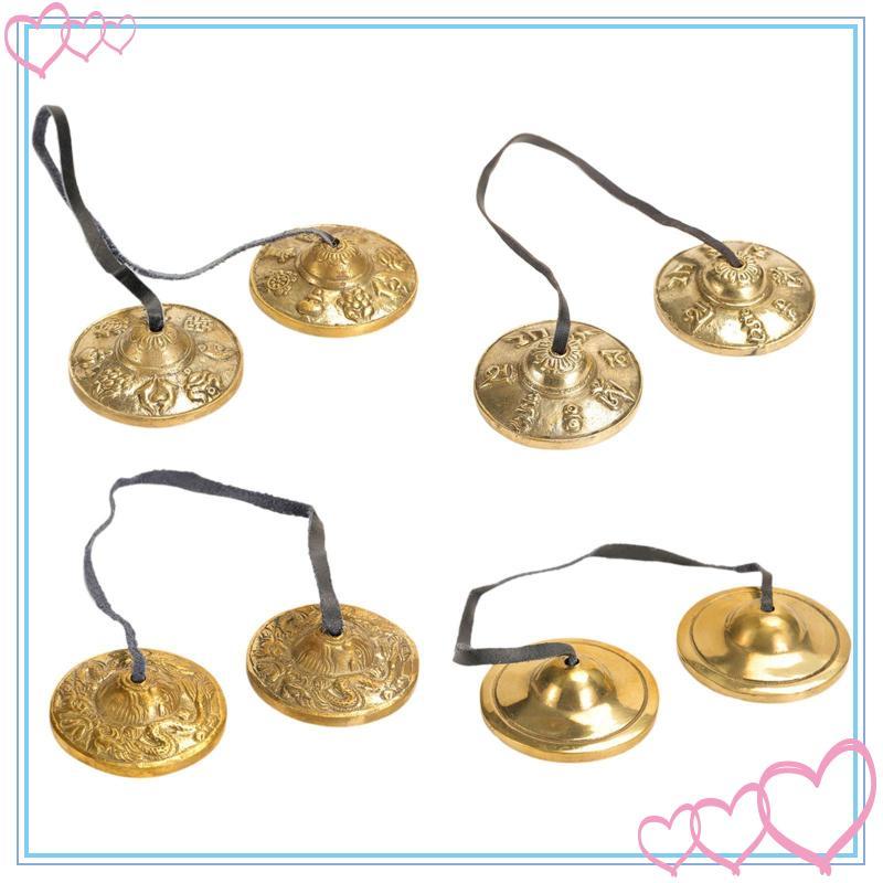 [meteor2] Tingsha Cymbal Bell 6.5 ซม. เล่นง่ายสําหรับครอบครัวและเพื่อนตกแต่งโยคะ