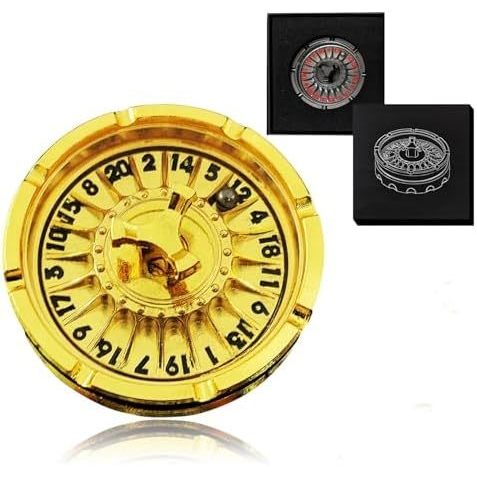 G20 Roulette Dice Spinner สําหรับชุดลูกเต๋า DND, D20 Dragon Metallic D&งลูกเต๋าพร้อมเคสของขวัญสําหรั