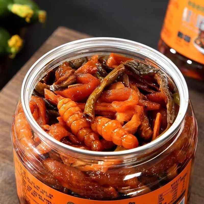 酱八宝咸菜罐装什锦酱菜八宝菜萝卜干五仁酱条酸豆角咸菜即食gPotted Assorted Pickled vegetables with Salte LjQaM8WViw0125