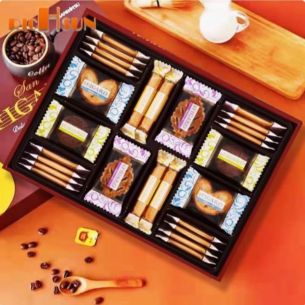 ขนมนําเข้าจากญี่ปุ่น Sanli Figaro บิสกิตรสสารพันที่ครอบคลุมของขวัญของที่ระลึกสินค้าปีใหม่กล่องของขวั