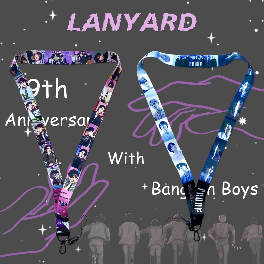 BTS อัลบั้มใหม่ < Proof > Lanyard 9th Anniversary Park Jimin Merchandise เครื่องประดับโทรศัพท์มือถือ
