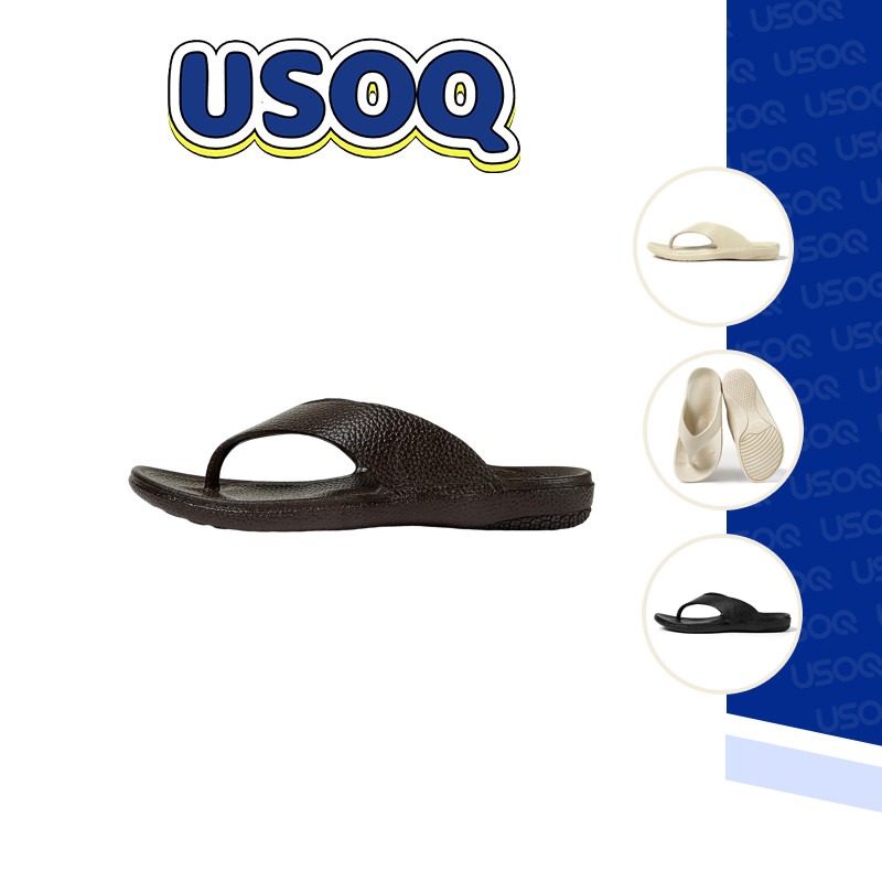 USOQ รองเท้าแตะฤดูร้อน PVC พื้นหนากันลื่นรองเท้าแตะกีฬาด้านนอกรองเท้าแตะป้องกันการลื่นไถล แต่เพียงผู้เดียวนุ่มและยืดหยุ่
