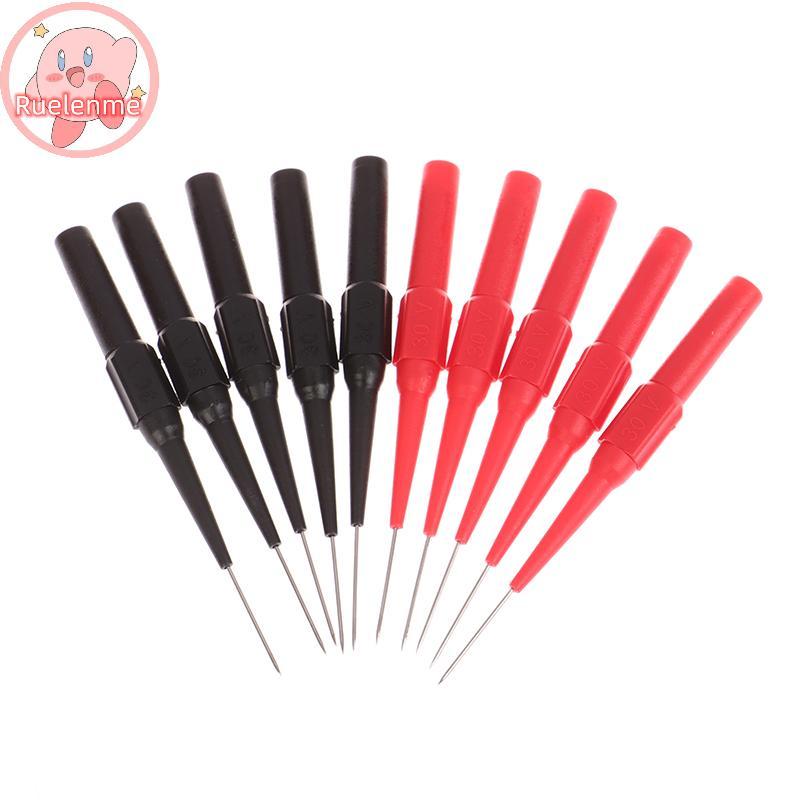 Uelenme มัลติมิเตอร์ปากกา Test Pin Test Probe วัดอุปกรณ์ Clamp ทองแดง Test Lead Test Probes ปลั๊กมัล