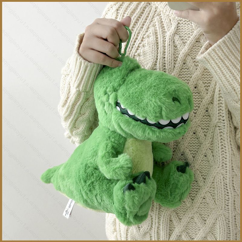 HQ Toy Story Rex ไดโนเสาร์ตุ๊กตาตุ๊กตาของขวัญสําหรับเด็กผู้หญิงกระเป๋าสะพายโยนหมอนพวงกุญแจจี้ของเล่น