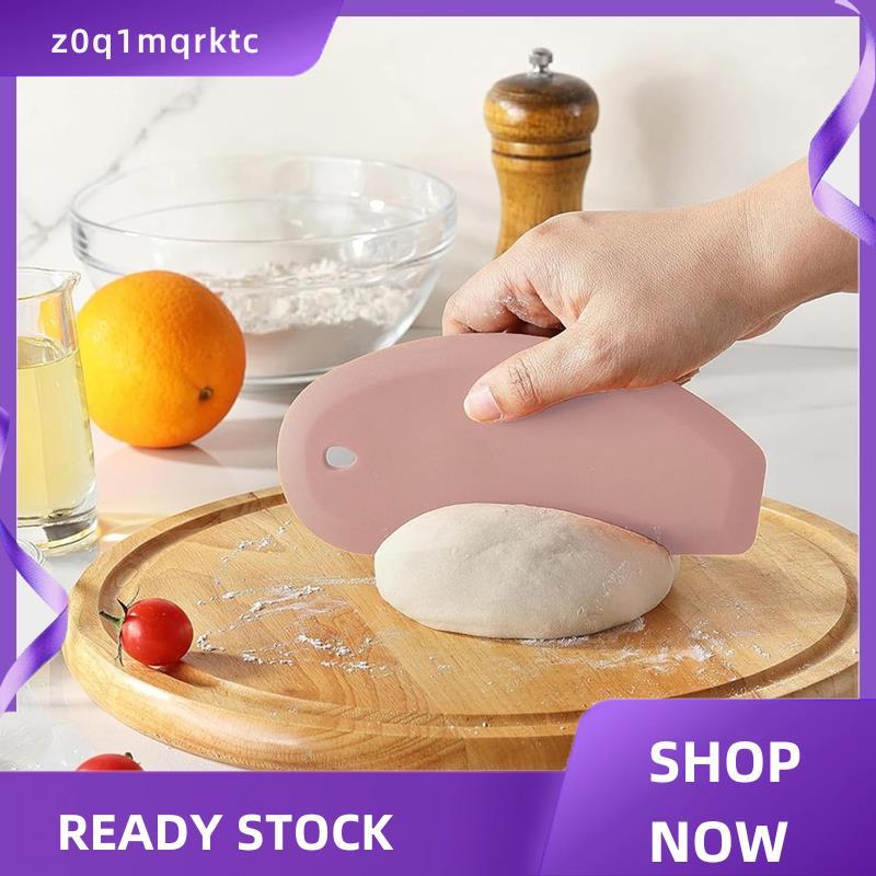 z0q1mqrktc ซิลิโคนชาม Scraper ยืดหยุ่นขอบโค้งเกรดอาหาร Bench Dough Scraper ความร้อน Proof Kitchen Pa