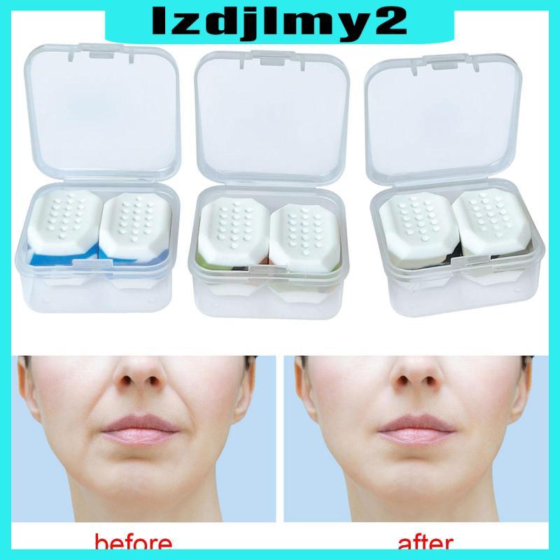 [Lzdjlmy2] 2x Jaw Exerciser Jawline Exerciser Facial Exerciser ซิลิโคน Jawline Face Jaw สําหรับผู้ชา