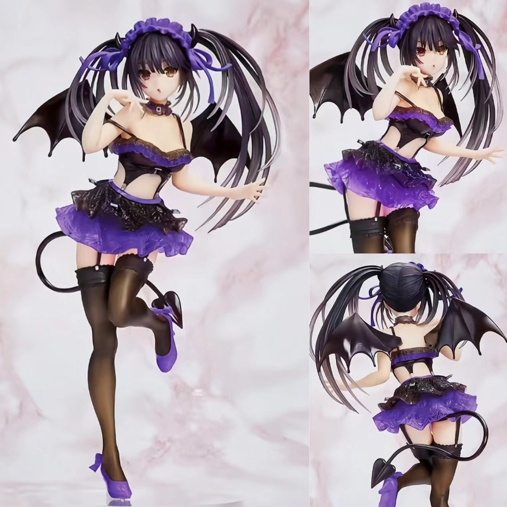 ฟิกเกอร์แอ็กชัน Kurumi Tokisaki จากอนิเมะ Date A Live ปีศาจน้อยสีม่วง/เอลฟ์ ของรางวัล/ของตกแต่ง/โมเด