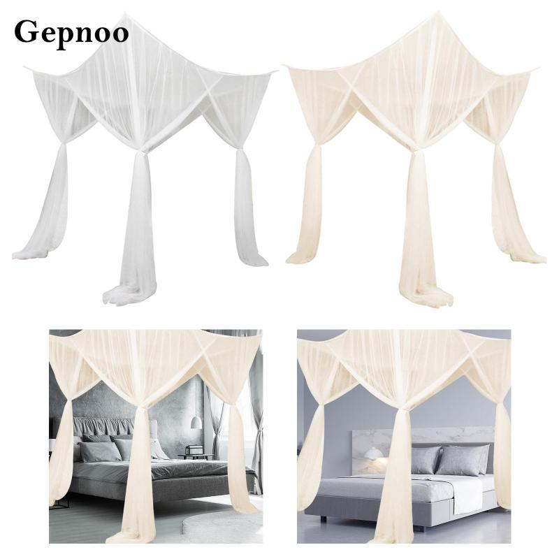 [Gepnoo] Canopy As Bed Net And Canopy มุ้งกันยุงผ้าม่านในการออกแบบยุโรปคลาสสิกทําจากวัสดุทนทานสําหรั