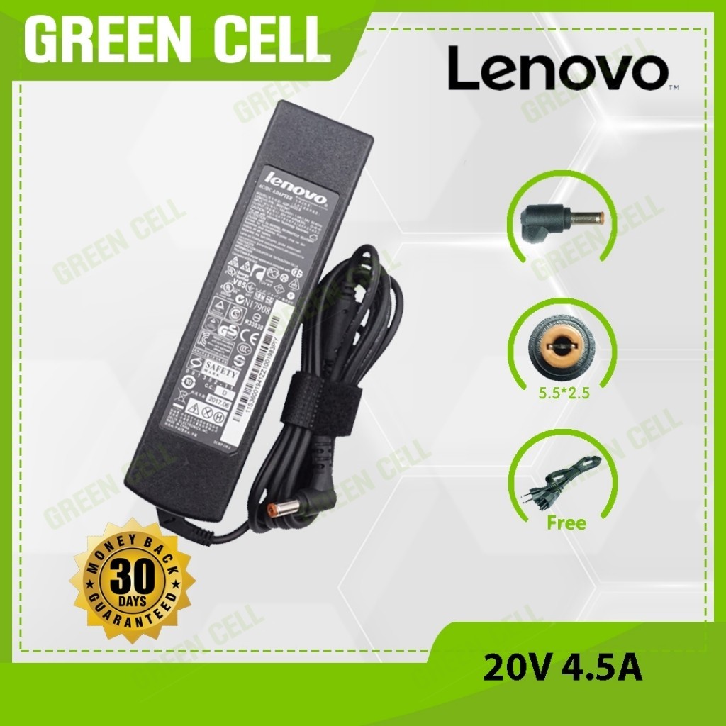 ที่ชาร์จแล็ปท็อป 20V 4.5A สำหรับ G570 N580 N585 P400 P500 S100 S400 U260 U310 U410 U510 V570 Y400