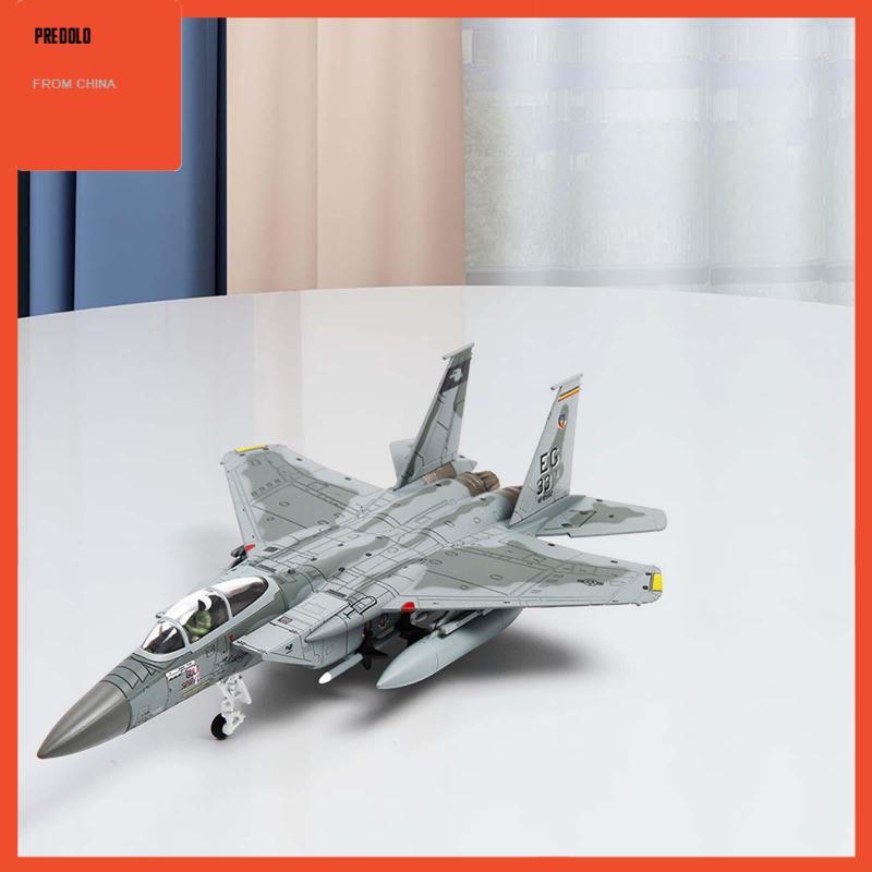 [Predolo] 1/100 US F-15 Plane Model Fighter Model สําหรับห้องนั่งเล่นห้องนอนเดสก์ท็อป