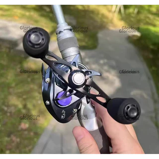 Baitcasting Reel 7.2:1 อัตราทดเกียร์ความเร็วสูง 7 + 1 BB ลาก 8KG Micro สดน้ําเค็มตกปล Fishing Rod Reel
